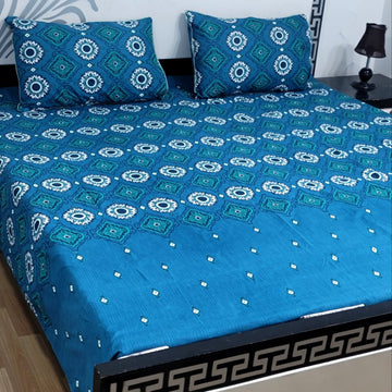 Sherwaan | 3D Crystal cotton single Bed Bedsheets